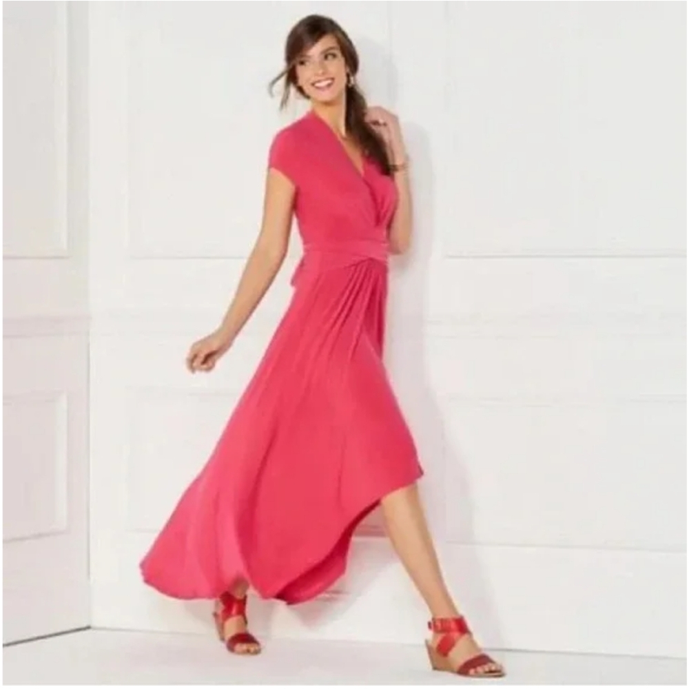 Pink High/Low Dress by Iman